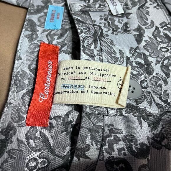 Cartonnier Anthropologie Charlie Brocade ankle pant sz 2 - Picture 8 of 12